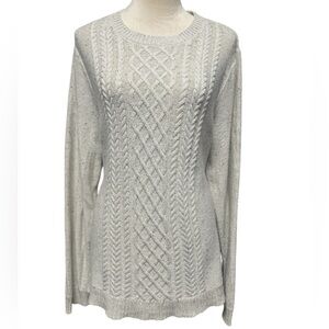 Croft & Barrow Cream Cable Knit Sweater